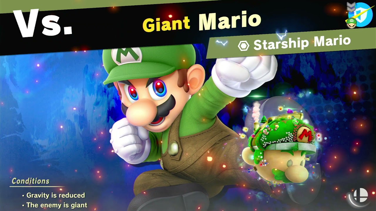 Super Smash Bros Ultimate World of Light: Mario vs Starship Mario