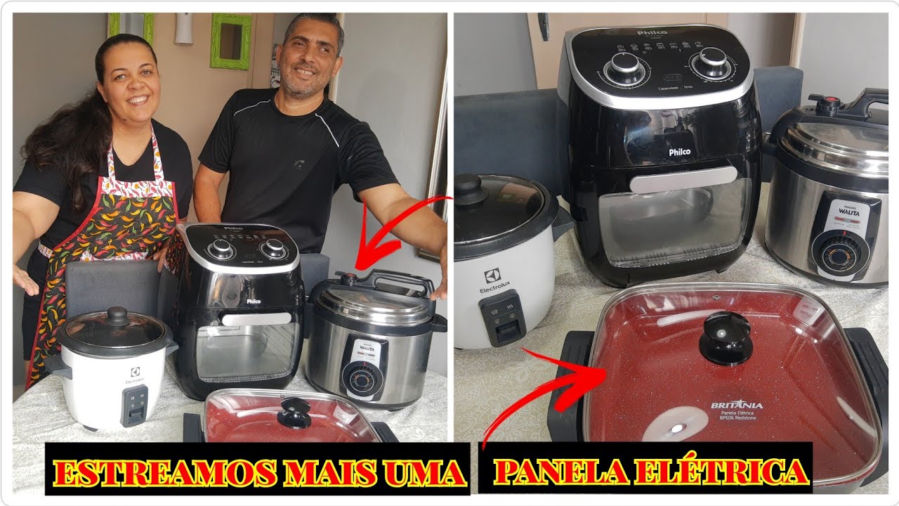 Almoço completo feito só com panelas elétricas. Vídeo #3