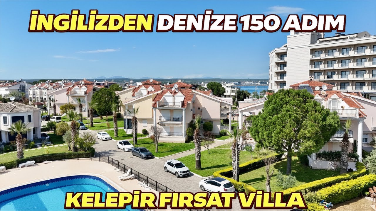 Denize 150 Adım İngilizden Kelepir Villa Didim Altınkumda Fırsat (D-102)