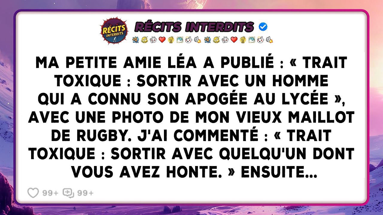 Ma Petite Amie A Publié: « Trait Toxique : Sortir Avec Un Homme Qui A Connu Son Apogée Au Lycée »...
