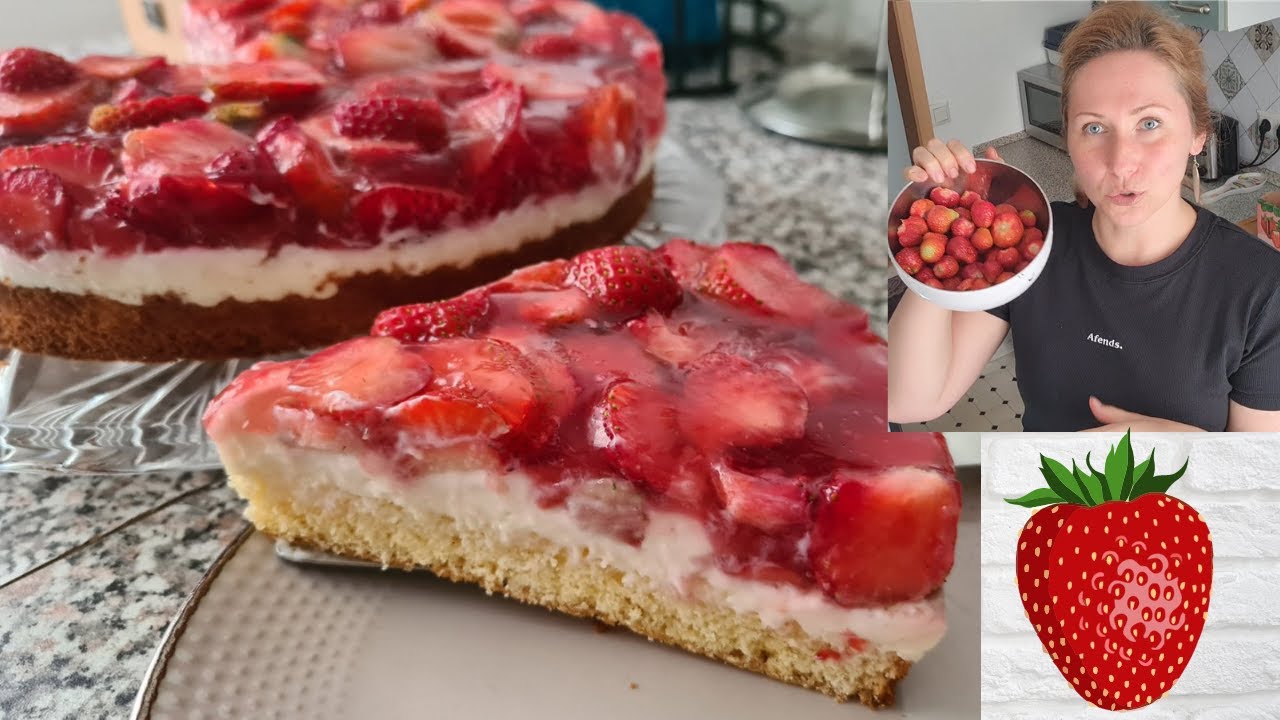 Пирог с клубникой в Термомиксе. Thermomix Rezepte