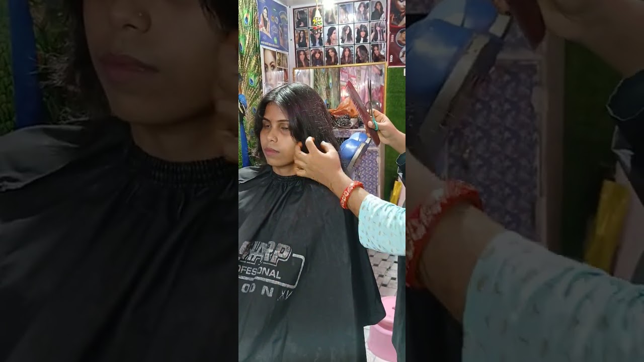 hair cutting Kajal beauty parlour sikhane