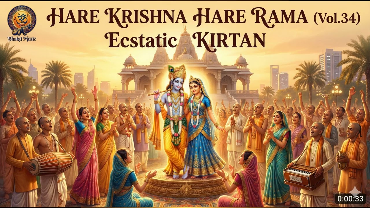 Hare Krishna Hare Rama  | KIRTAN | Joyful & Ecstatic | Bhakti Music Hindi
