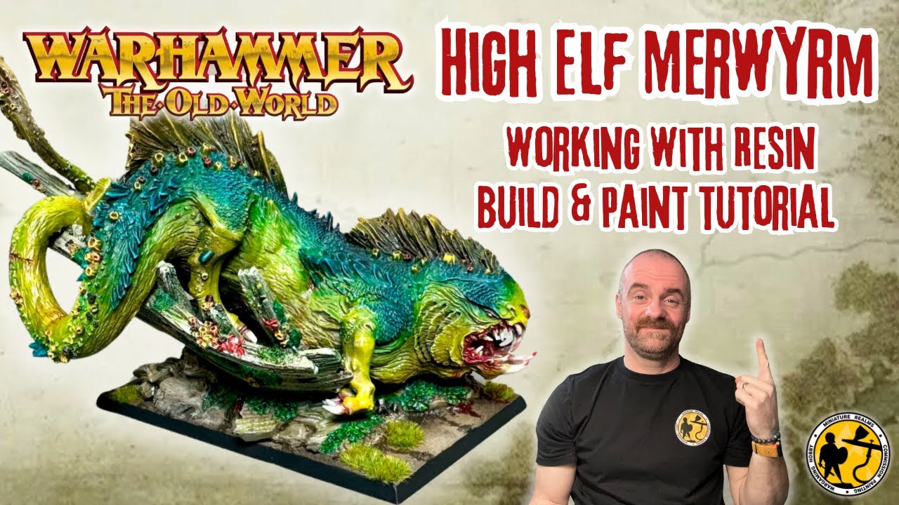 Warhammer: The Old World | High Elf Realms Merwyrm | Working with Resin | Build & Paint Tutorial