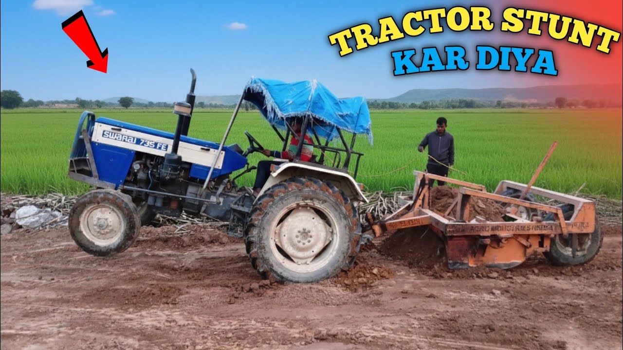 Desi Power😮 Jab Tractor Hawa Mein Utha!