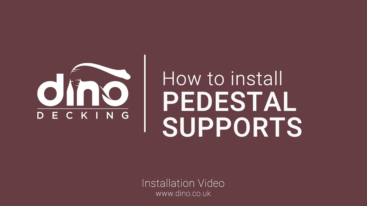 How to install Adjustable Pedestals, Composite Decking Frame Installation.