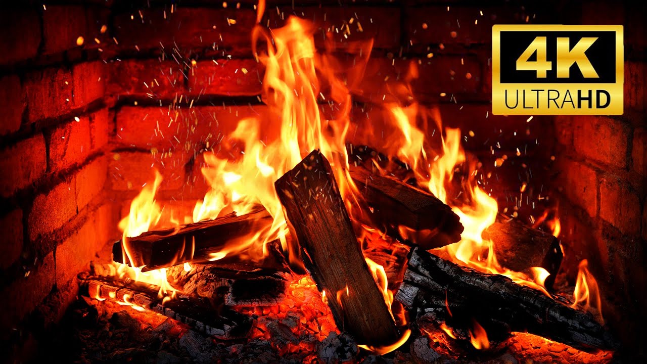Уютный камин (12 часов) 🔥 Реалистичные звуки огня для отдыха, учебы и работы