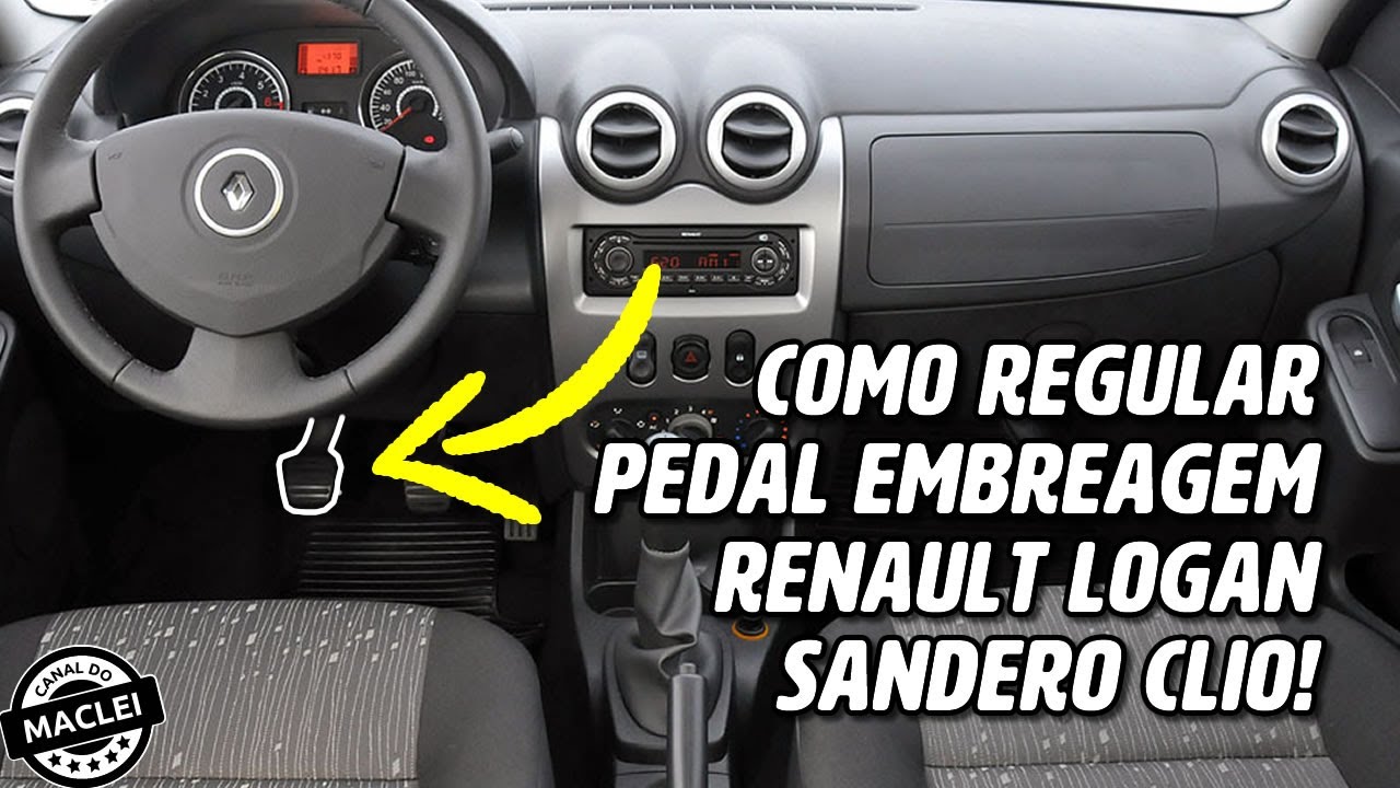 COMO REGULAR PEDAL EMBREAGEM RENAULT LOGAN SANDERO CLIO!