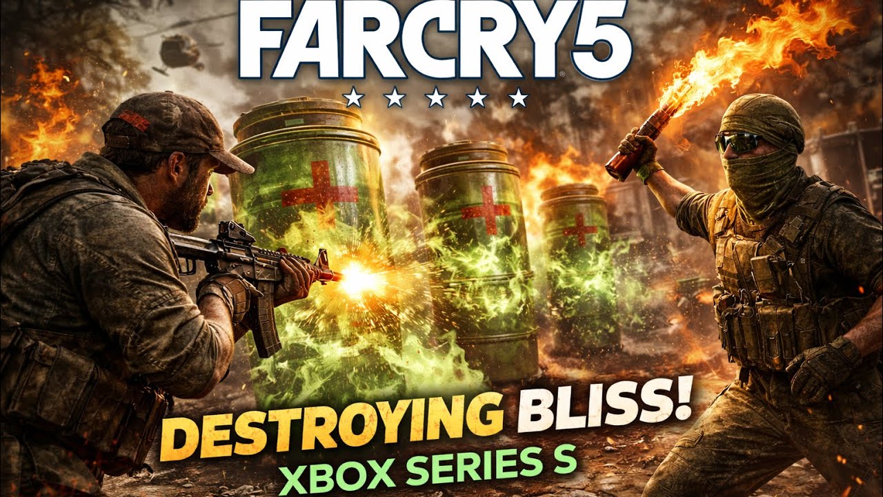 Far Cry 5 – Destroying Bliss Containers | Xbox Series S Gameplay
