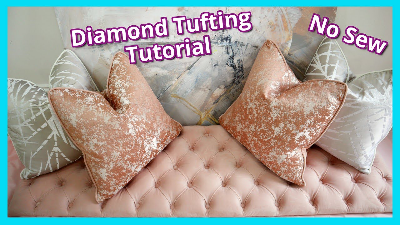 HOW TO DO DIAMOND TUFTING | UPHOLSTERED WINDOW SEAT  | UPHOLSTERY FOR BEGINNERS | FaceliftInteriors