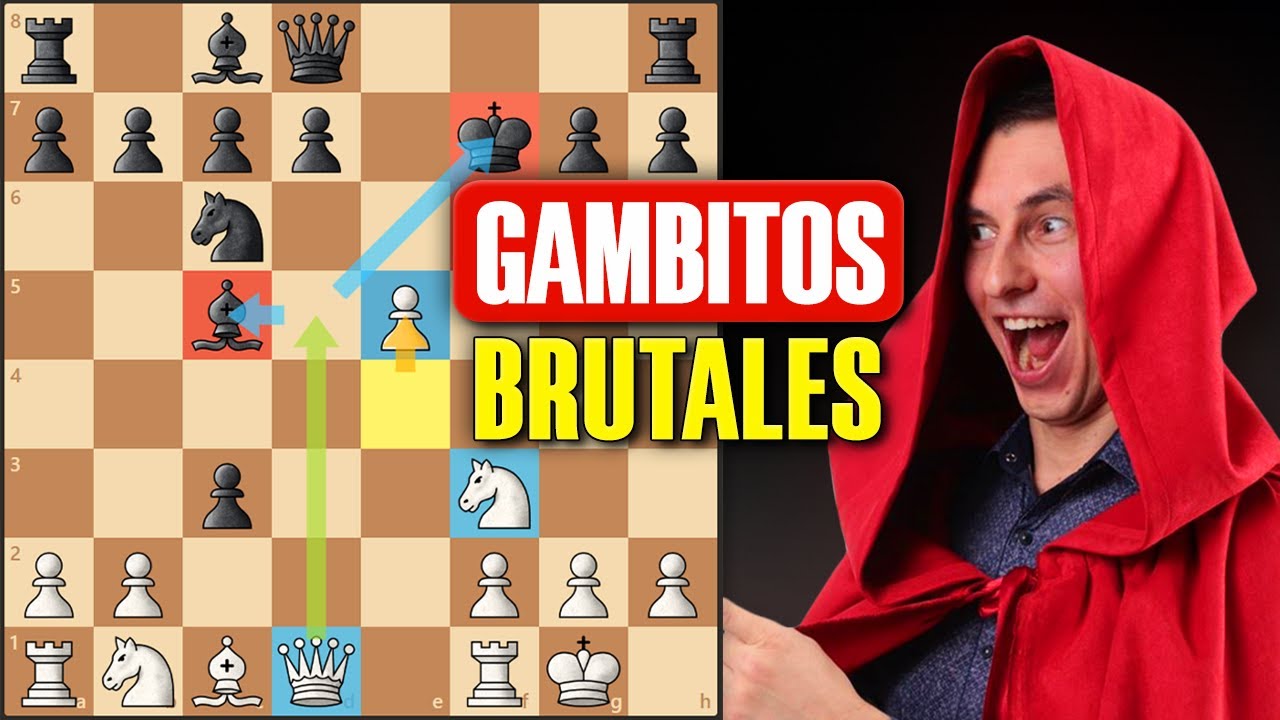 Gana el 90% de partidas de 1.e4 con estos gambitos BRUTALES