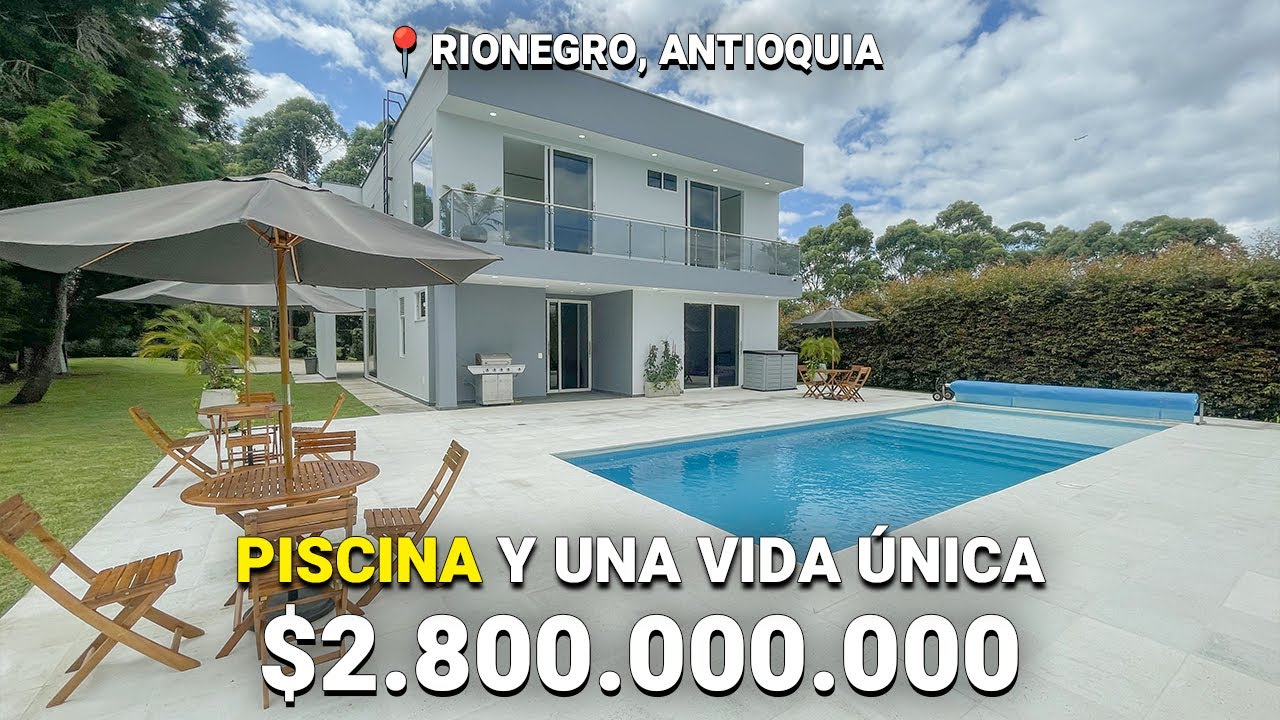 Así es vivir en una de las casas más acogedoras con PISCINA en RIONEGRO, ANTIOQUIA.