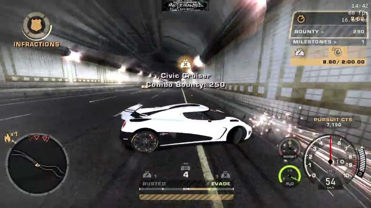NFS Most Wanted - Koenigsegg Agera R (Max. Speed 516 )