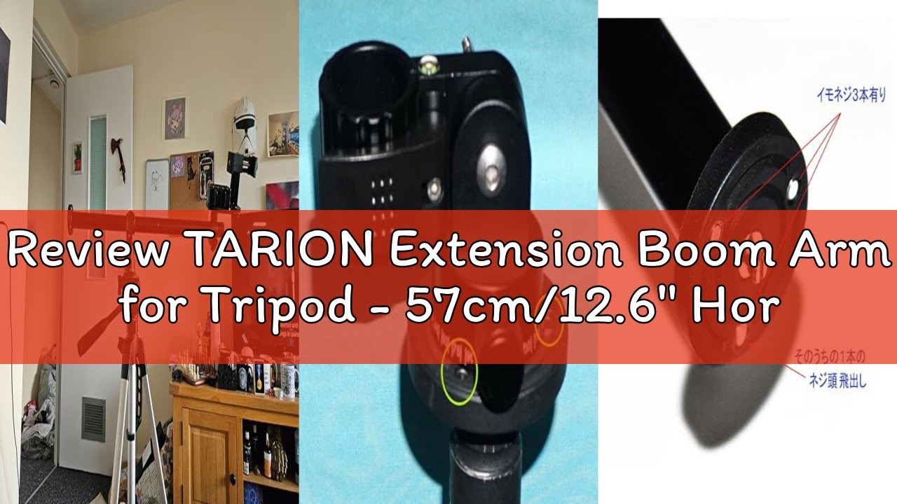 Review TARION Extension Boom Arm for Tripod - 57cm/12.6" Horizontal Centre Column Boom Extender 360°