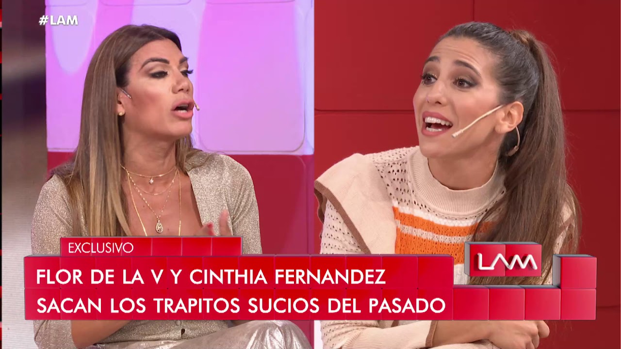 Cinthia Fernández contra Flor de la V, la acusó de bajarla de una obra