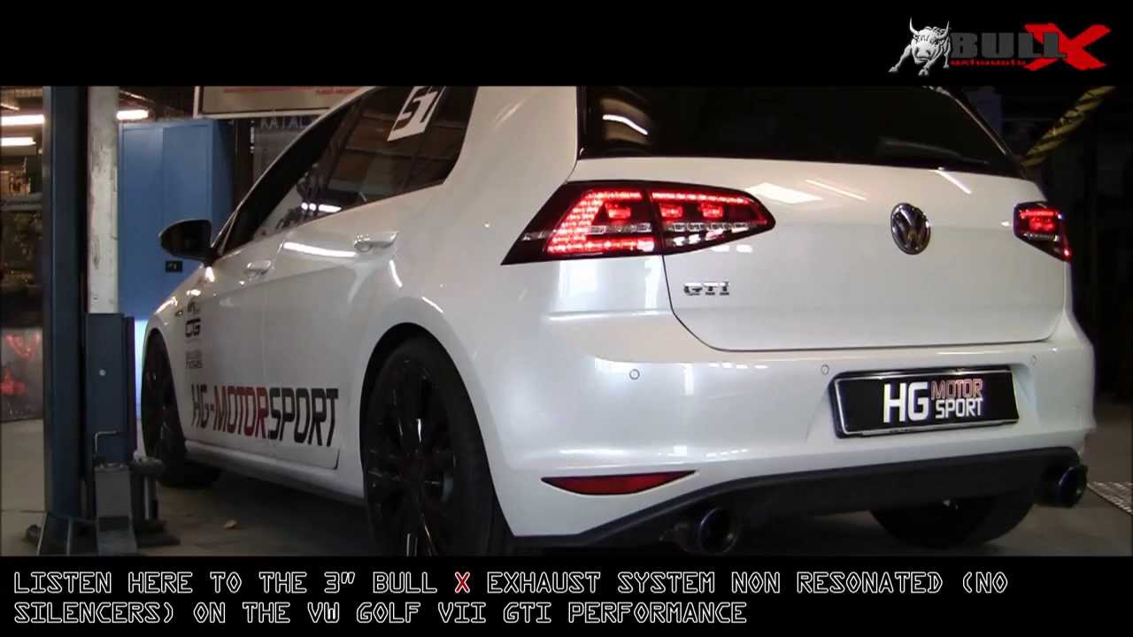 Golf 7 GTI.. several Versions for Listening to the Sound! Bull-X Auspuffsound