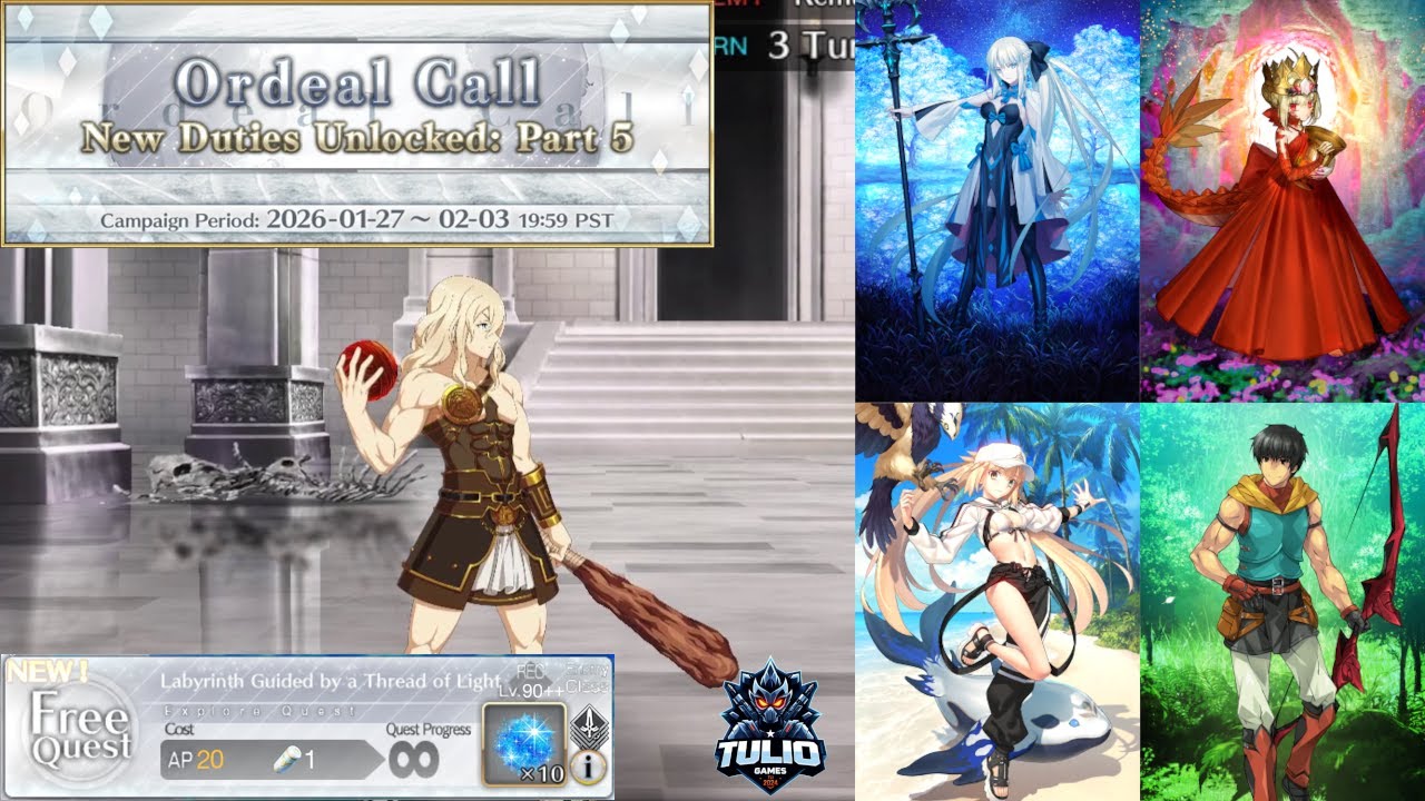 [Fate GO NA] Labyrinth Guided by a Thread of Light | Ordeal Call: Bleached Earth