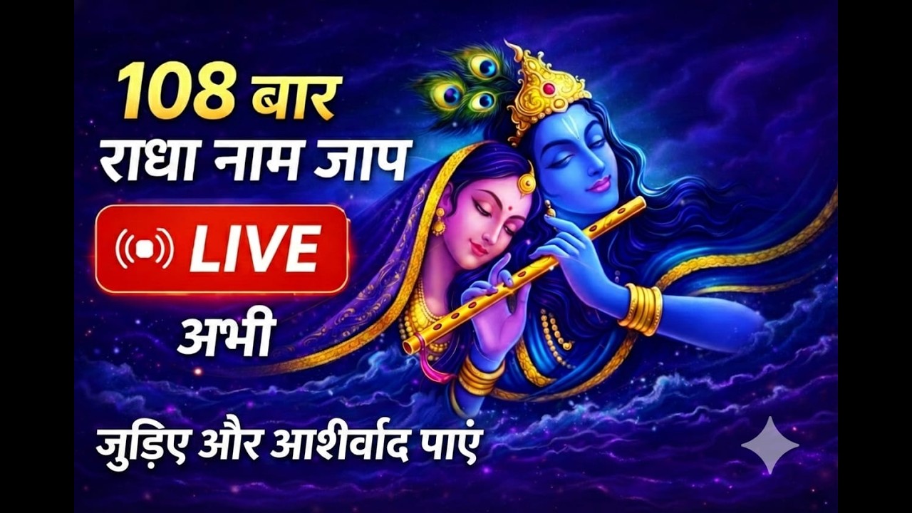🔴 LIVE Radha Radha Jap | 108 बार नाम जाप | अभी जुड़ें