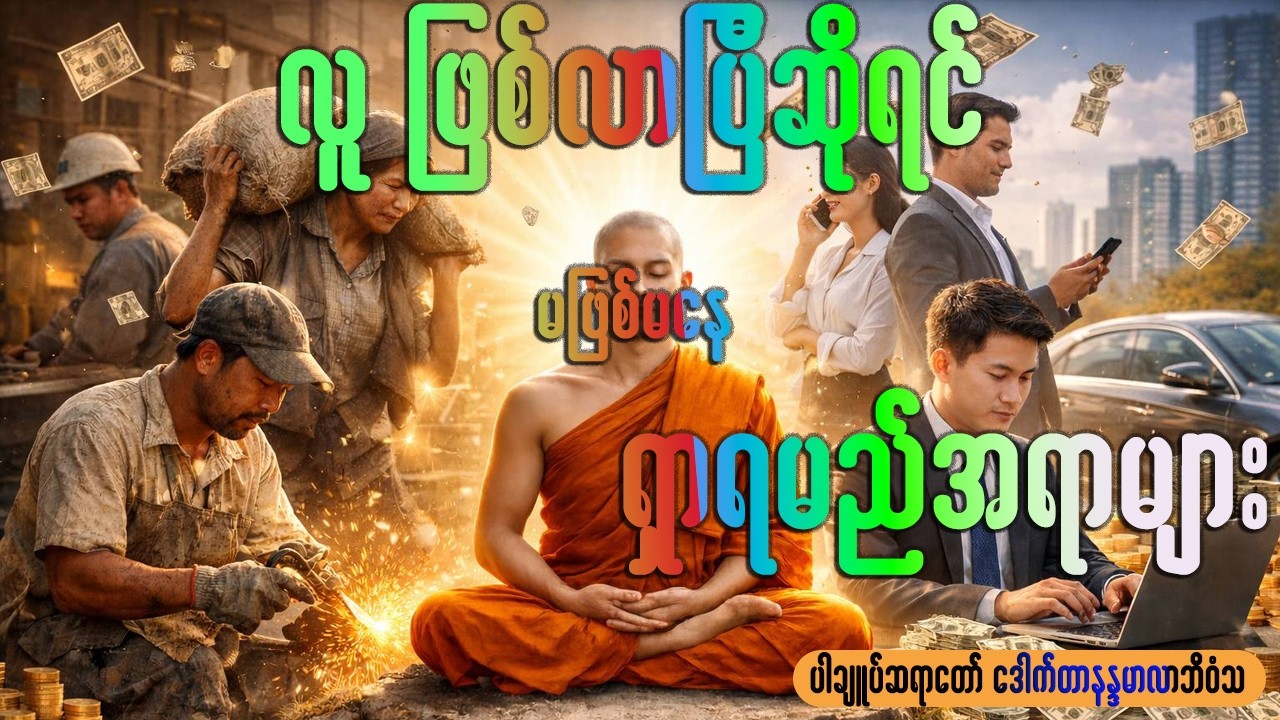 လူဖြစ်လာပြီဆိုရင် မဖြစ်မနေ ရှာရမည်အရာများ။ပါချုပ်ဆရာတော် တရား