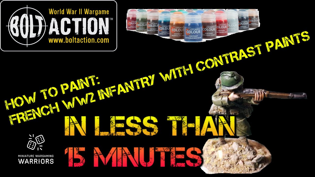 How To Paint French WW2 Infantry - With Contrast Paints