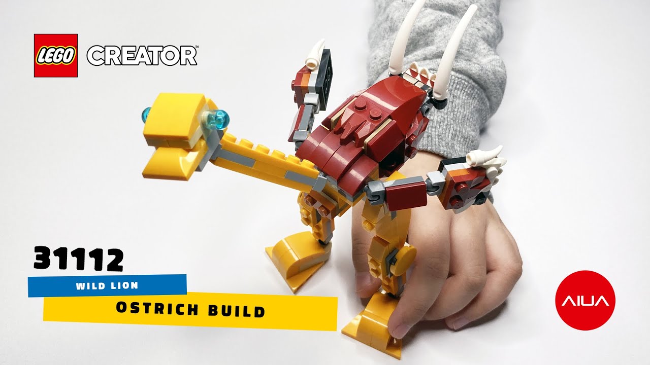 LEGO Ostrich LEGO Creator 3 in 1 2021 Wild Lion 31112 Speed Build