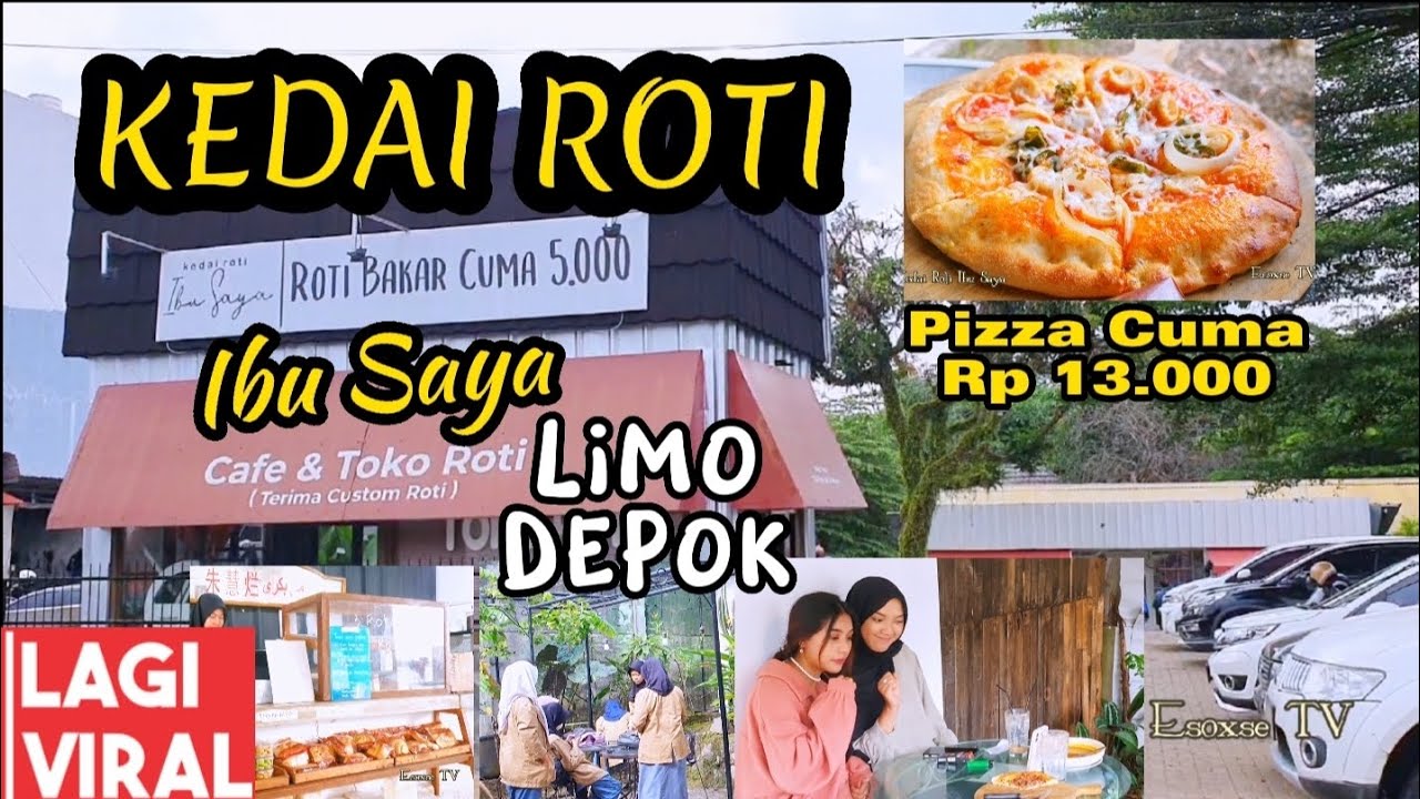 PIZZA TERMURAH‼️ KEDAI ROTI IBU SAYA LIMO DEPOK - CAFE TERMURAH DI DEPOK #vlog