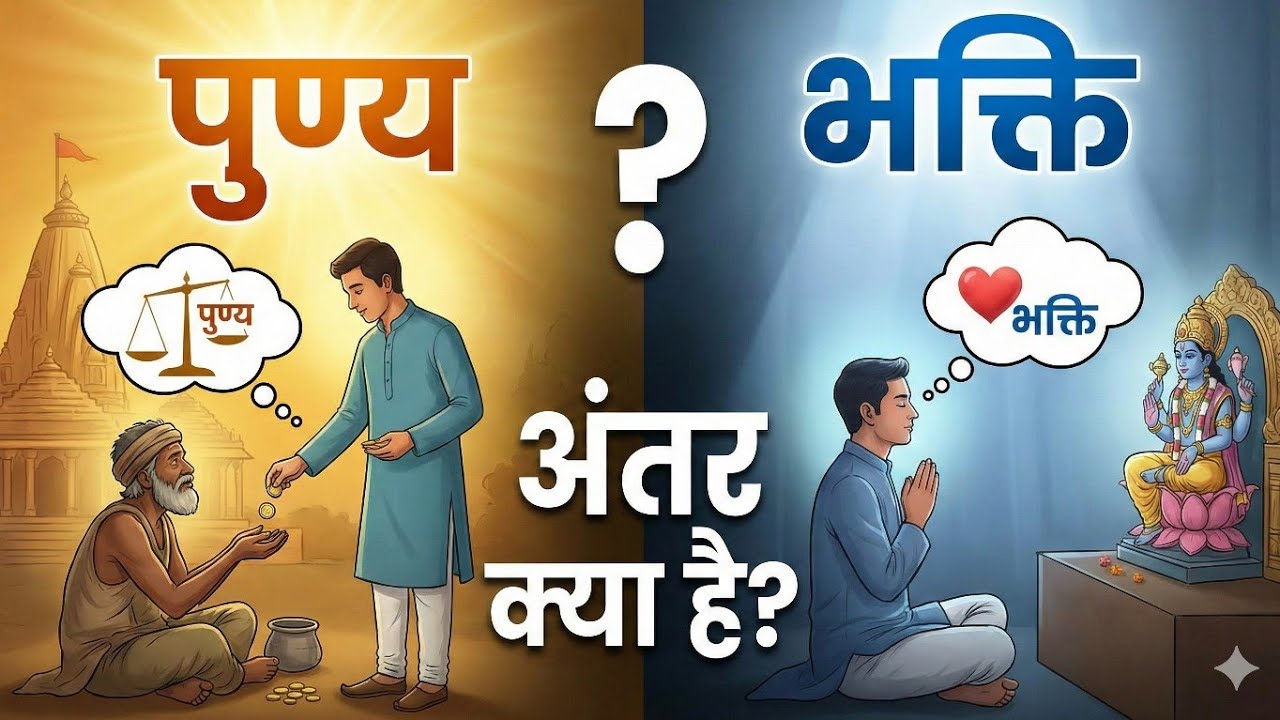 पुण्य और भक्ति में सबसे बड़ा अंतर क्या है? | Punya Vs Bhakti | Indresh Ji Maharaj