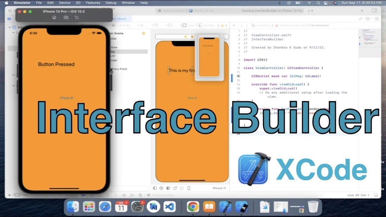 Swift Interface Builder Xcode | Создайте свое первое приложение!