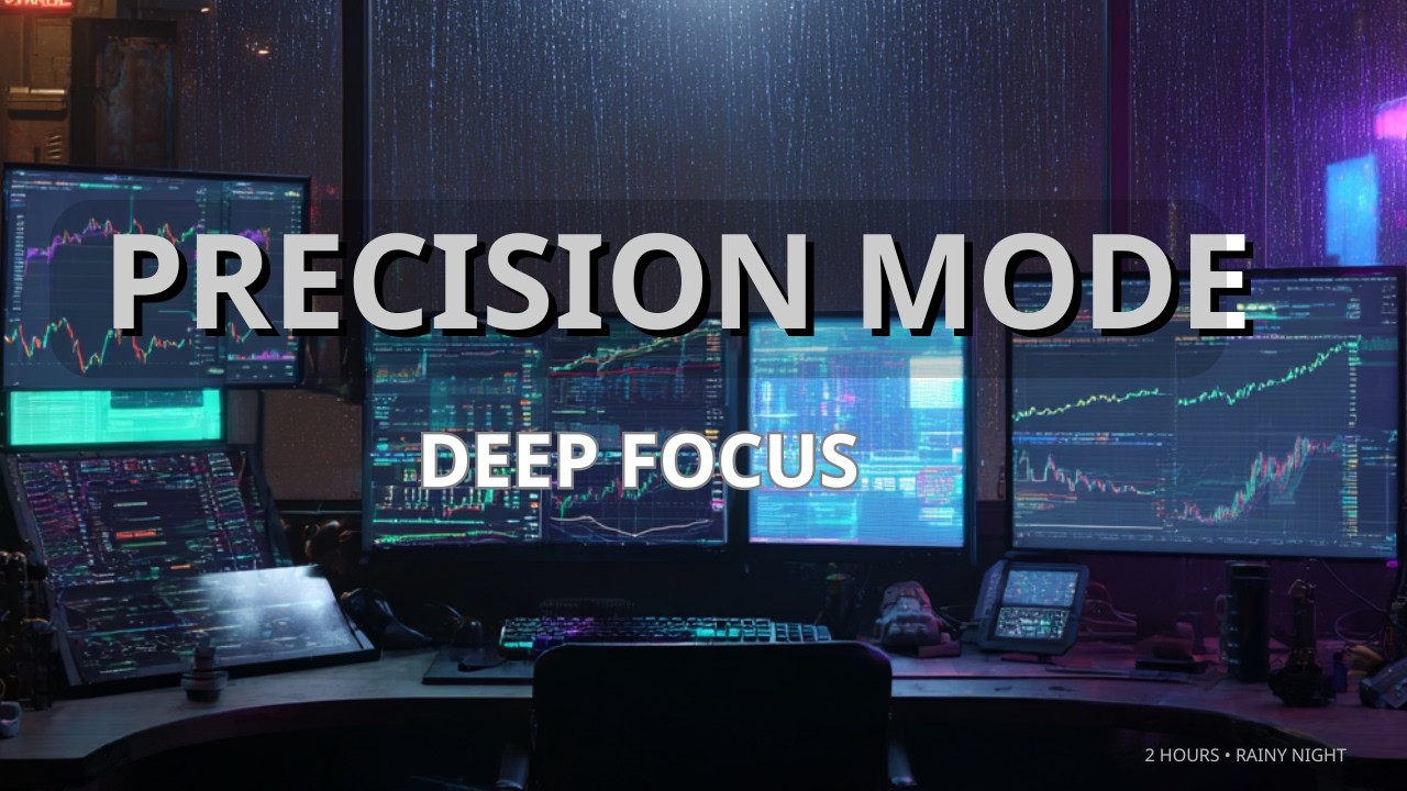 Trader Focus Music – Precision Mode (Rainy Night Deep Work Session)