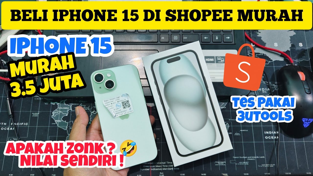 Review iPhone 15 Bypass beli di SHOPEE 3 Jutaan !