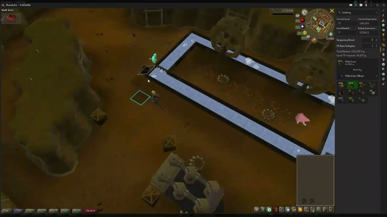 Stuck in a mine reading Reddit on OSRS