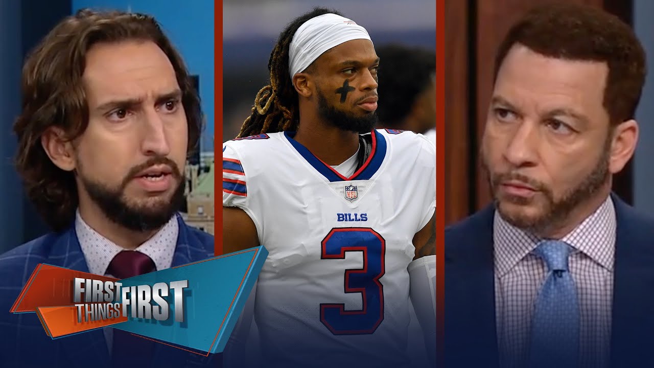 Bills' Damar Hamlin in critical condition after suffering cardiac arrest | NFL | FIRST THINGS FIRST