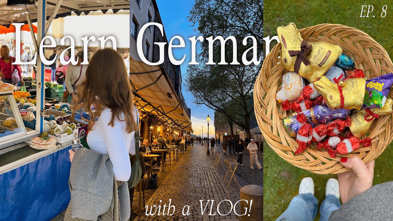 (с субтитрами) Учите немецкий с помощью VLOG! Эпизод 8 / Мюнстер, Дюссельдорф и пасхальные праздн...
