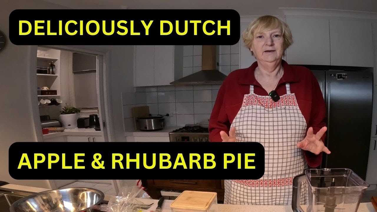 Dutch apple and rhubarb pie recipe