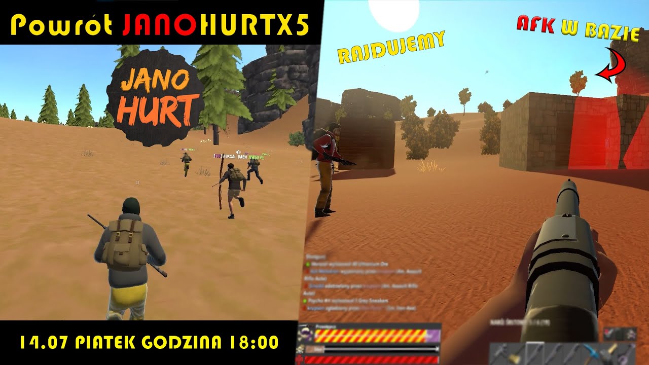 Hurtworld |57| POWRÓT JANOHURT X5 | RAJDUJEMY 🔥🔥🔥