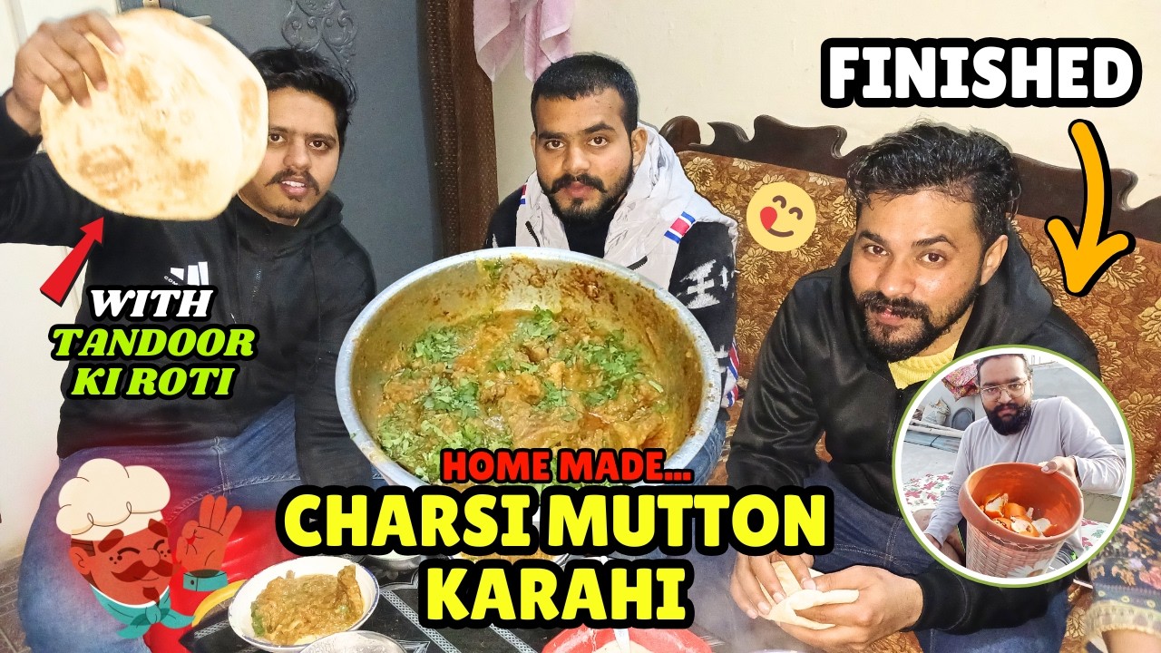 Charsi Mutton Karahi Street Style -Exams start in school- back to routine #basant is over #newvlog