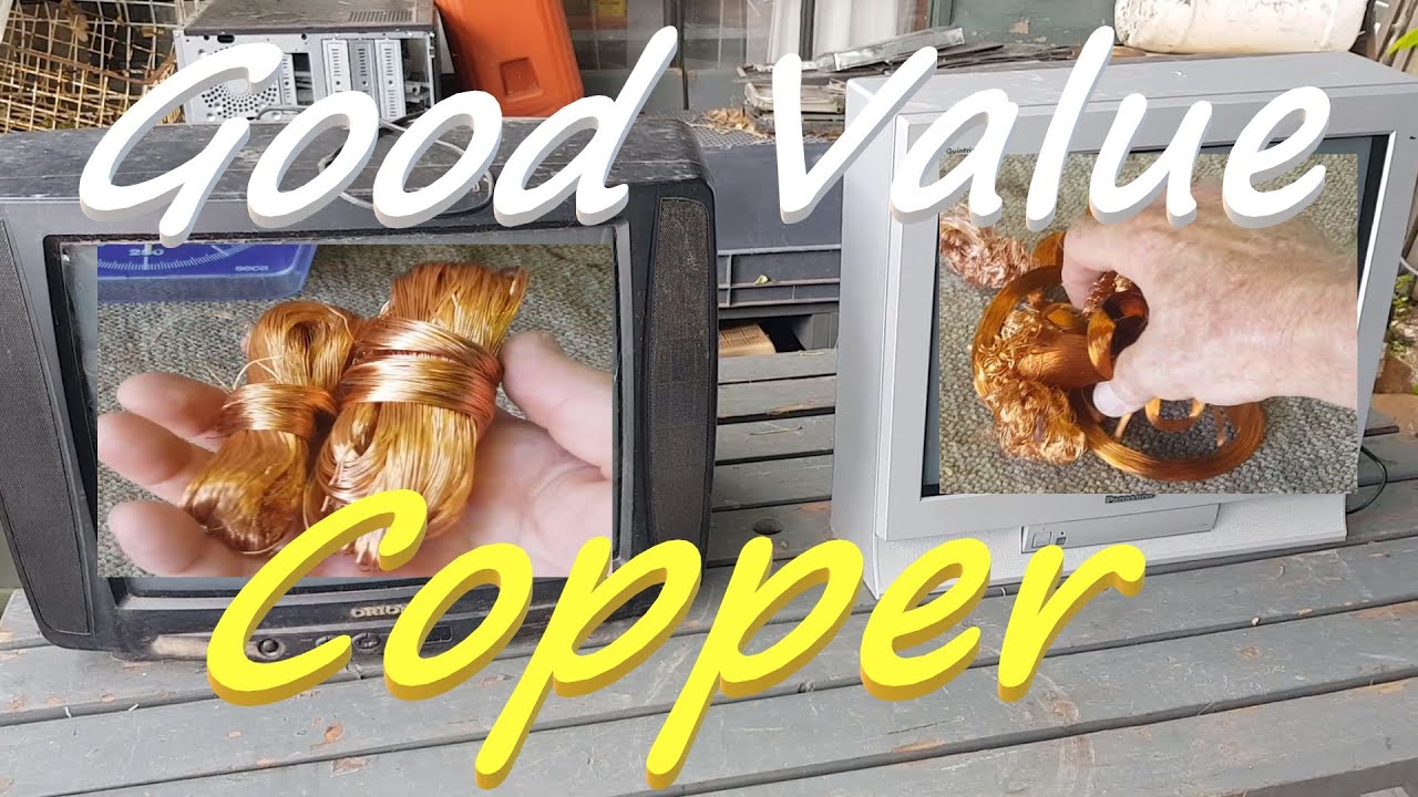 E-Waste scrapping CRT TVs. How & where to find some great copper wire in scrap TVs!