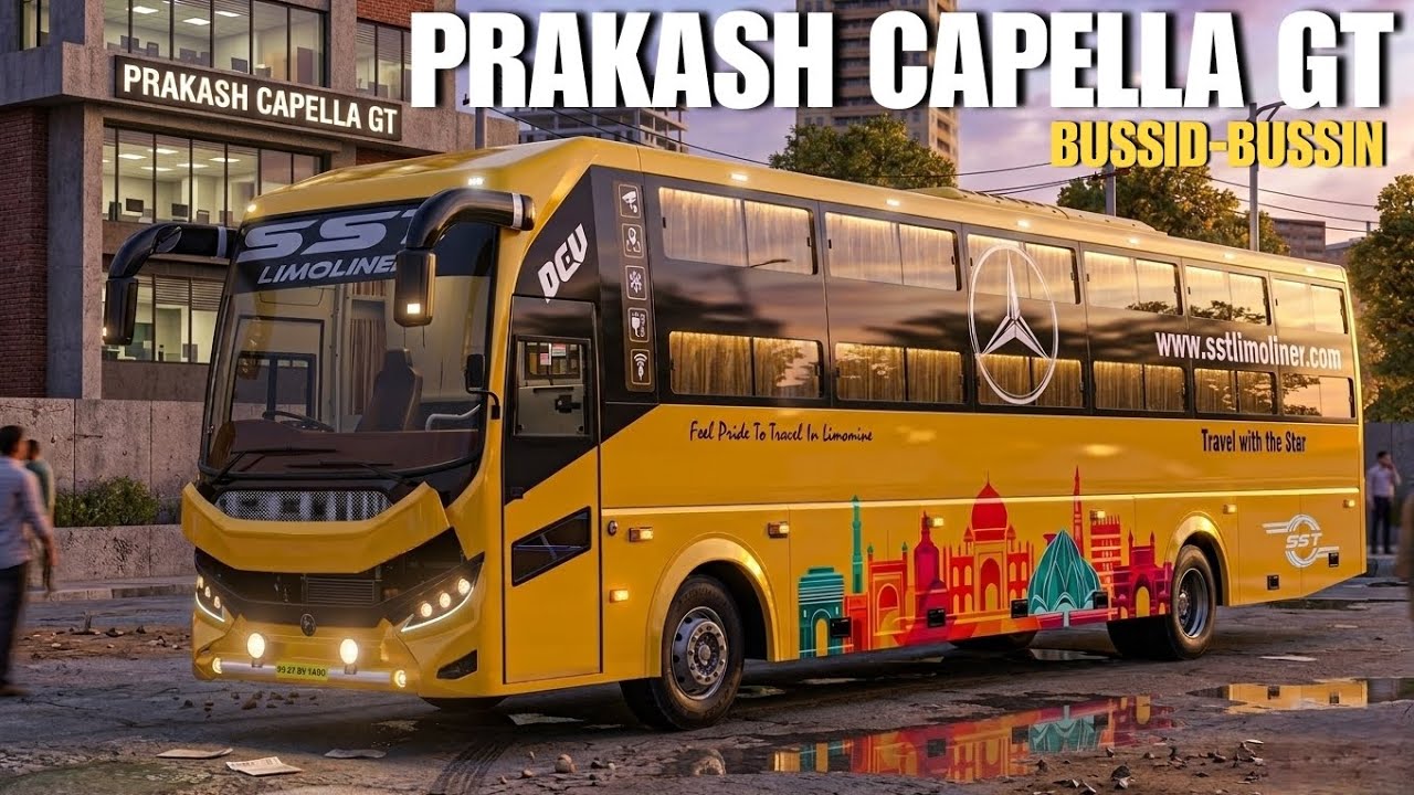 Brand New Prakash Capella GT bus mod for bussid -bussin | download now | BSI Gaming 