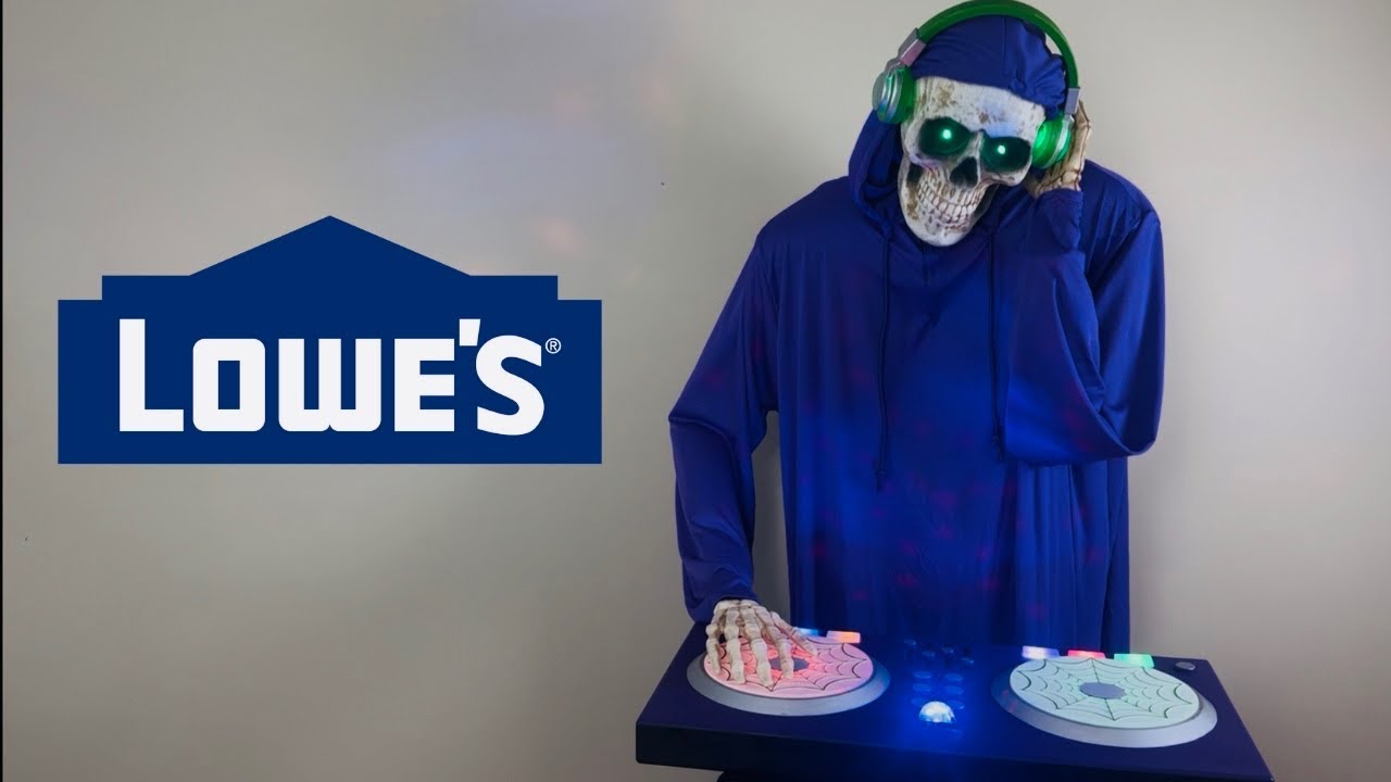 DJ Skeleton Animatronic 2025 Lowe’s Halloween Unboxing & Demo
