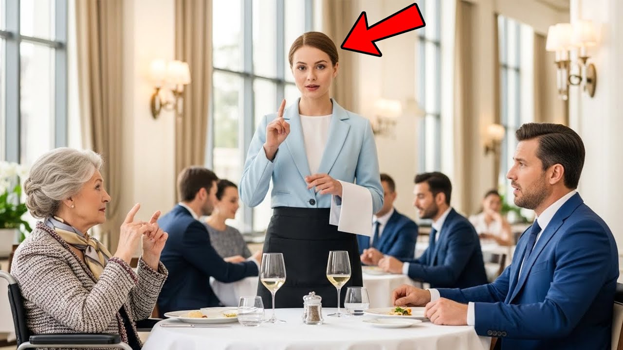 The Waitress Used Sign Language — The Billionaire CEO Realized His Deaf Grandma Was Understood