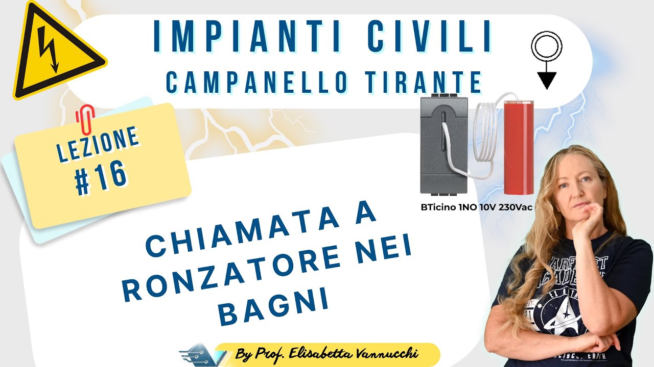 Pulsante a tirante doccia/vasca: ronzatore, SELV e sicurezza nei bagni | Lezione tecnica completa