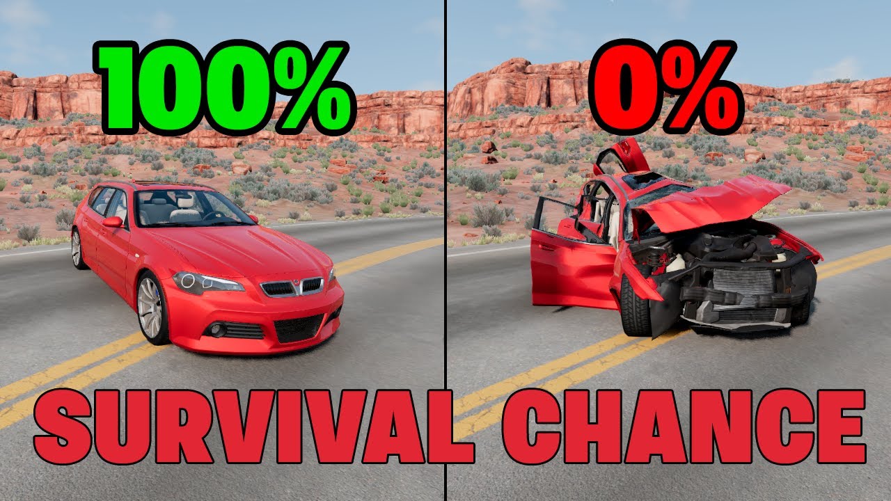 Realistic Survival Chance Crashes #12 | BeamNG.drive