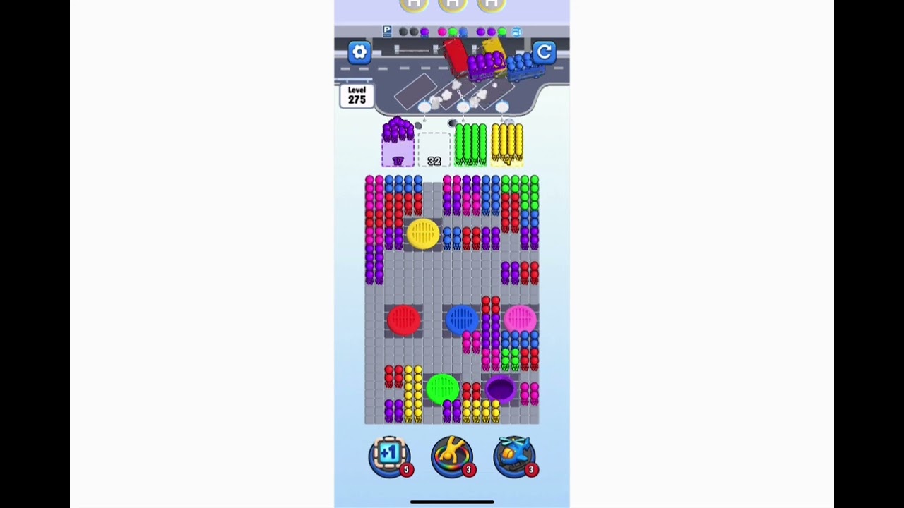 Hole Trap Jam the Bus Level 275
