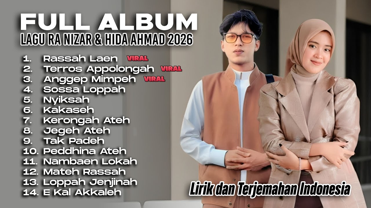 FULL ALBUM LAGU NIZAR ALI & HIDA AHMAD 2026 | RASSAH LAEN - TEROS APOLONGAH (Lirik dan Terjemahan)