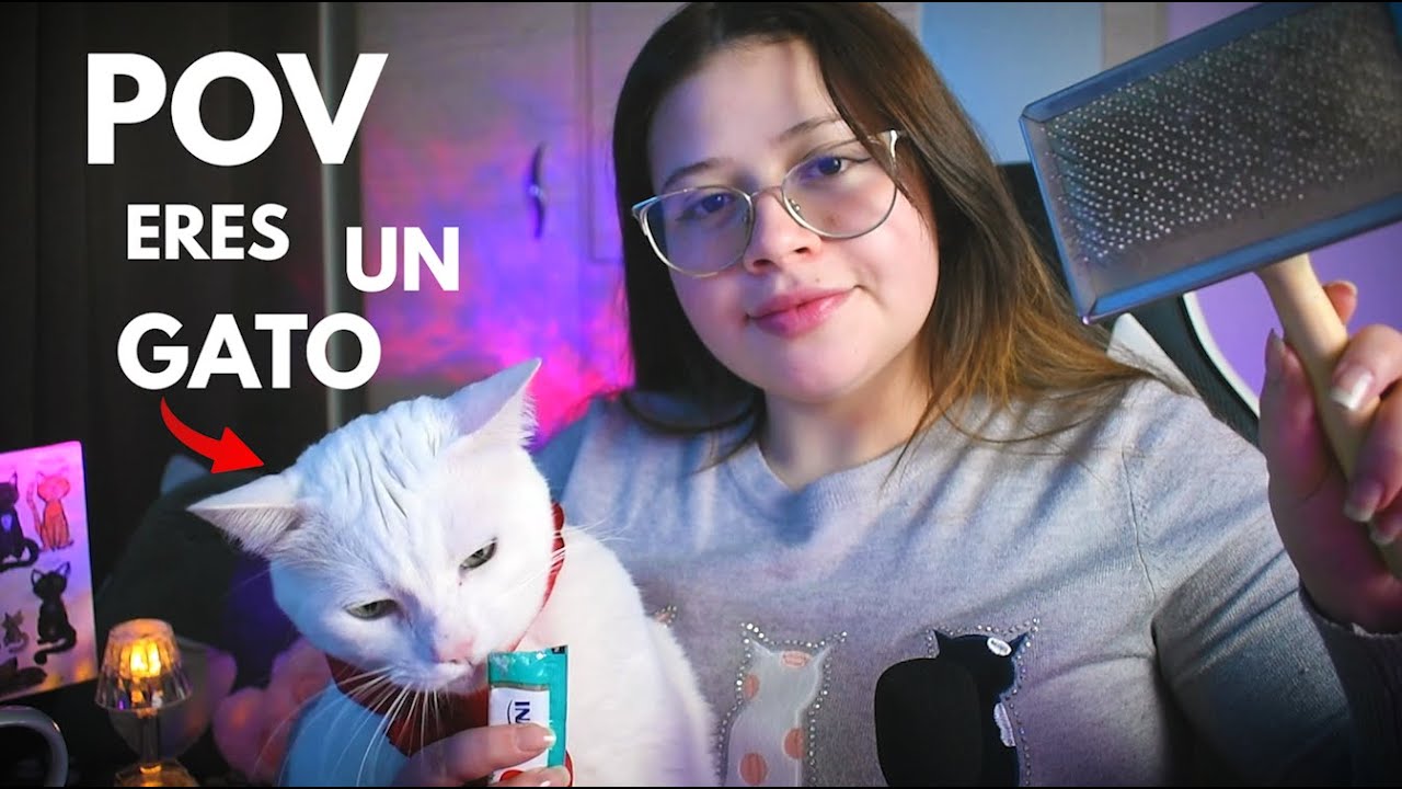 Asmr ❤️ POV: ERES mi GATO 🐱-Atención Personal para Dormir