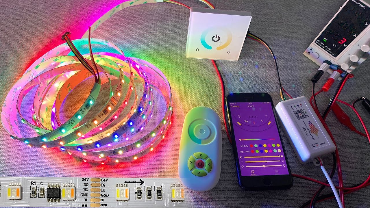 Addressable RGB+CCT Decoration and Lighting Flexible LED Strips - TM1914 DC24V