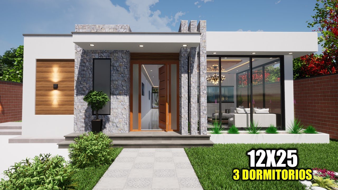 CASA CONFORTABLE DE UN PISO 12X25 - TRES DORMITORIOS (RVL CASAS 2021)