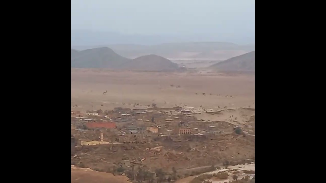 أجواء قرية تسينت في غضون الفيضان😲