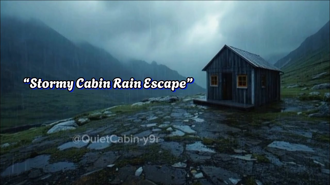 &ldquo;Rainstorm Over a Cabin in the Rocky Hills ⛈️ Peaceful Rain Sounds for Sleep & Focus&rdquo;