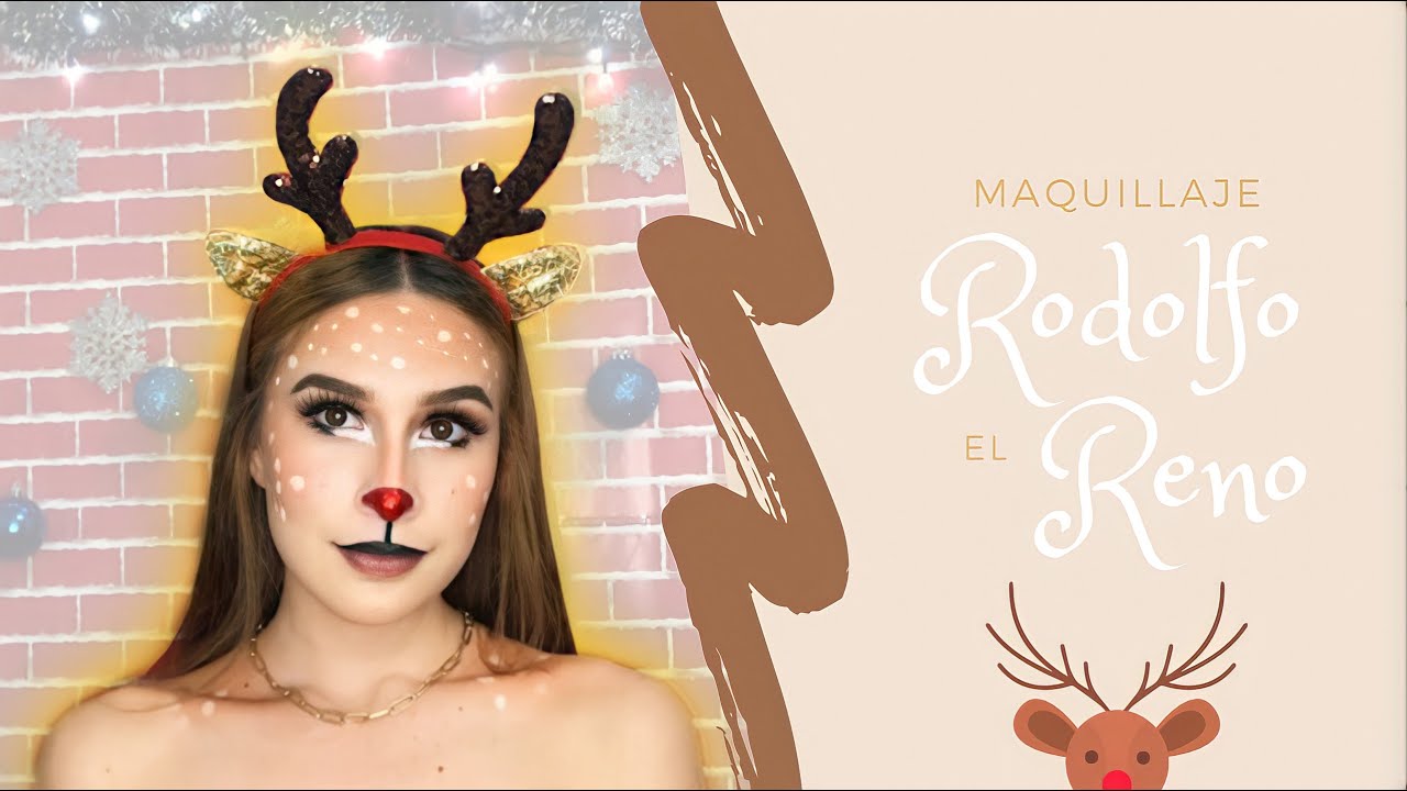 Maquillaje de Rodolfo el Reno 🎄🤎 | Fernanda Altamirano